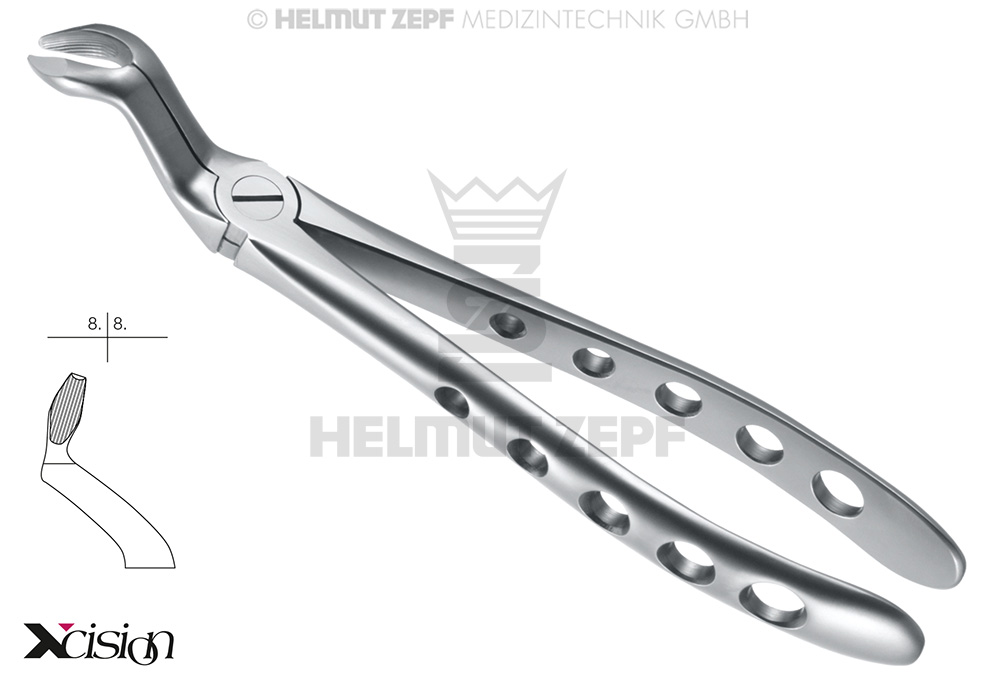 DAVIER,FORME ANGL.FIG.67 DENTS DE SAGESSE SUPÉRIEURES, MODIFIÉ XCISION-LINE®