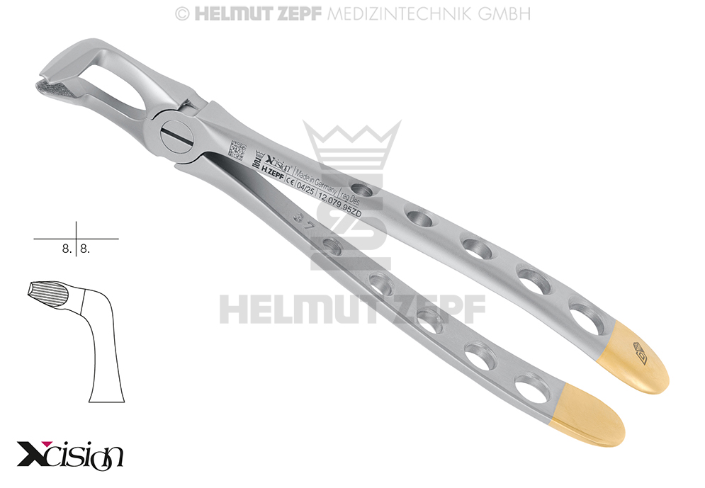 EXTRACTING FORCEPS, ENGL. PATTERN,FIG.79 LOWER WISDOM TEETH, MODIFIED ZEPF-XCISION-LINE®