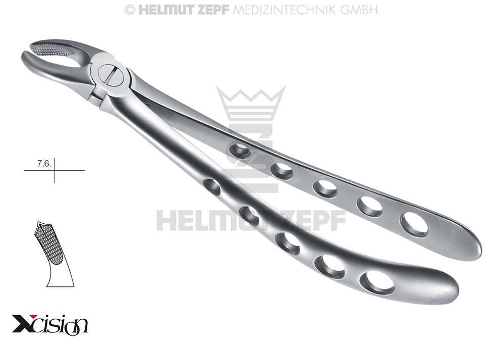 DAVIER, FORME ANGL, FIG.17 POUR MOLAIRES SUPÉRIEURES, CÔTÉ DROIT