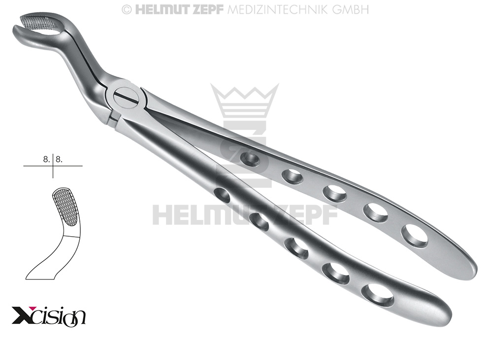 DAVIER, FORME ANGL, FIG.67 A, DENTS DE SAGESSE SUPÉRIEURES XCISION-LINE®