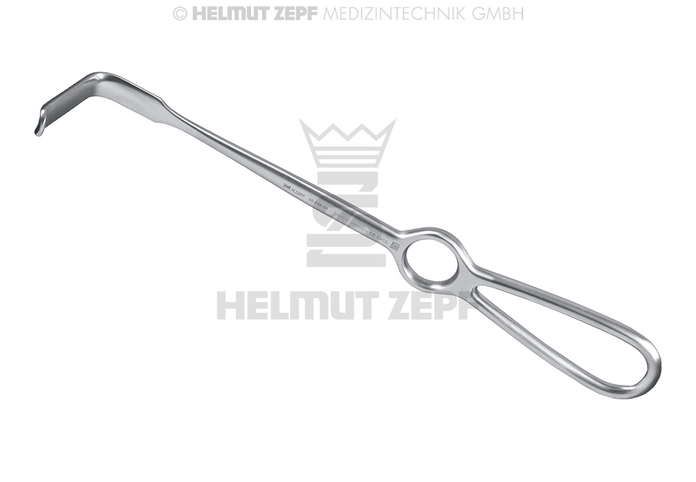 ÉCARTEUR OBWEGESER COURBE VERS LE BAS LAME CONCAVE, 10 X 42 MM, 22 CM 