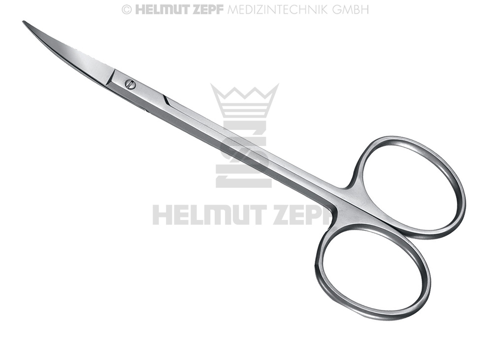 CISEAUX À GENCIVES, COURBÉS, 11,5 CM  