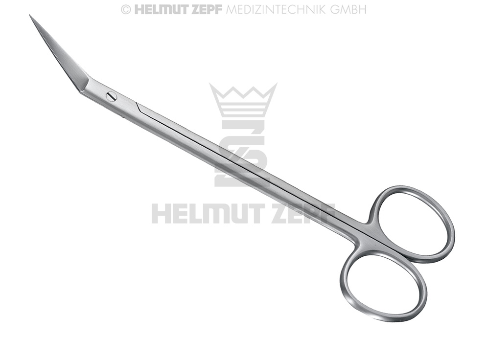 LOCKLIN,CISEAUX À GENCIVES, DENTELÉS, COUDÉS, 16 CM 