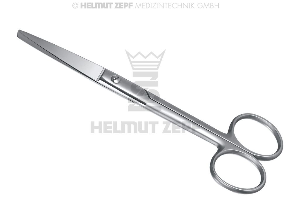 CISEAUX CHIRURGICAUX, FIG. 2, STANDARD, DROITS, ÉMOUSSES/POINTUS, 13 CM