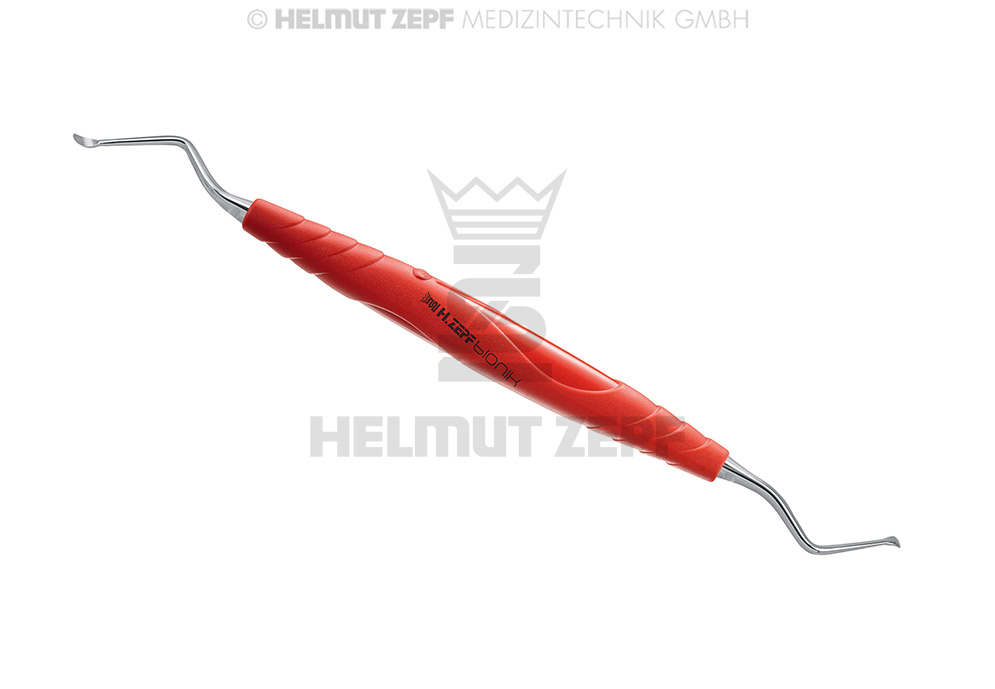 INSTRUMENT COMBINE, CURETTE DE LUCAS 2,5 MM A DROITE ET A GAUCHE