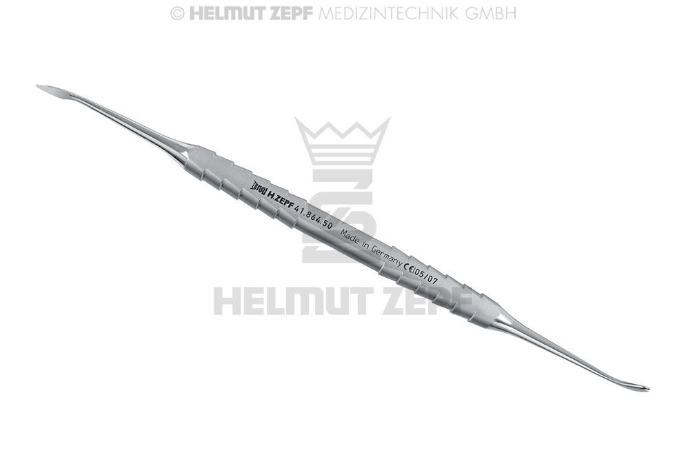 ÉLÉVATEUR À PERIOSTE, ZEPF-LINE ROND, 4,2 MM LANCETTE 3,8 MM, COURBÉ