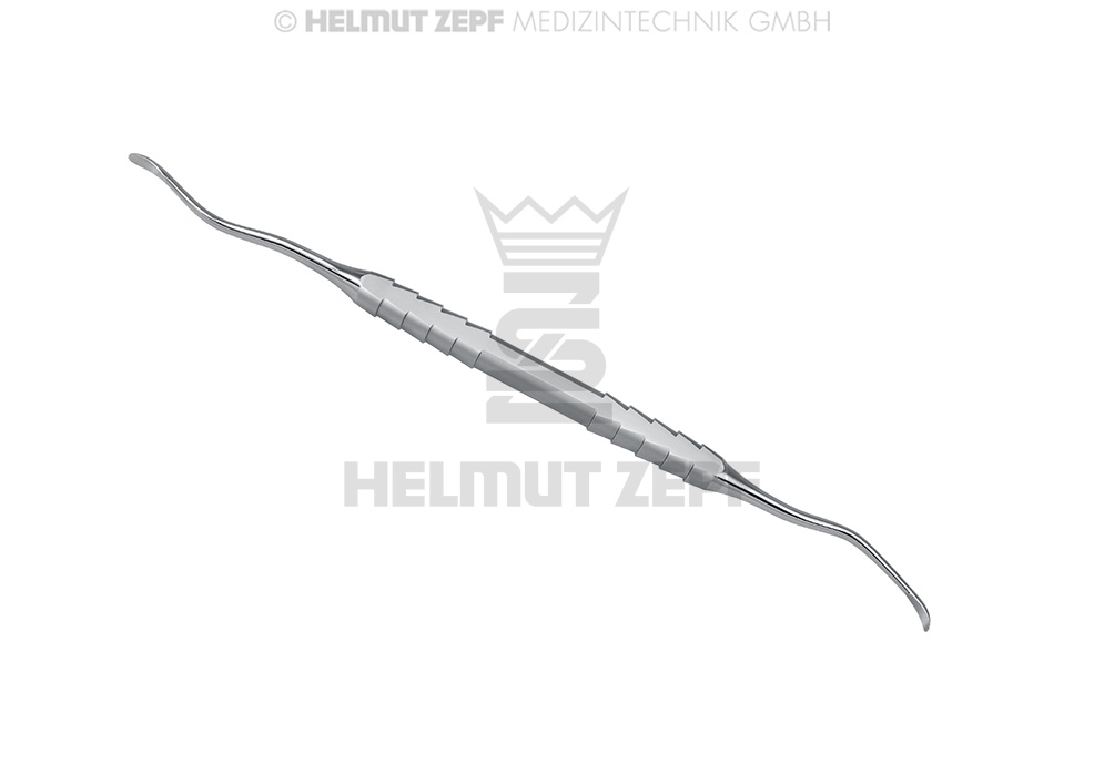 CURETTE LUCAS, FIG. 5 DOUBLE EXTRÉMITÉS, 2,5MM, ZEPF-LINE BORDS STRIES