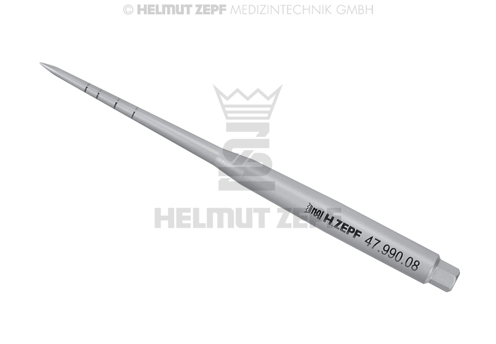 POINTE DE MARQUAGE PRÉCISE, DROITE, GRADUATION 8/ 10/ 13/ 16MM, ÉCHANGEABLE, AVEC RACCORD HEXAGONAL,