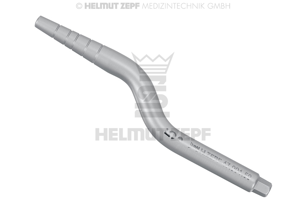 INSERT D'OSTÉOTOME, ANGULAIRE, TAILLE 5, CONIQUE Ø 3MM - 5MM, TIGE CONVEXE Ø 5MM,