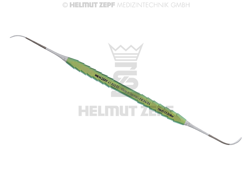 STILLER ÉLÉVATEUR DE SINUS, MOUSSE 2,5 MM, TITANE, ZEPF-LINE, VERT, DOUBLE, 19,5 CM