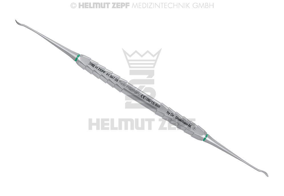 INSTRUMENT SINUS-LIFT FIG.1 POUR L'ÉLÉVATION MICROSCOPIQUE DU FOND DU SINUS, À DEUX EXTRÉMITÉS, 2,9/2,4MM,