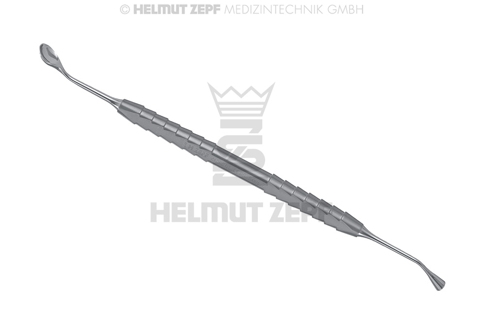 KIRSCH,SINUS 7, EN TITANE, ZEPF-LINE, BLEU DOUBLE, 17,5 CM