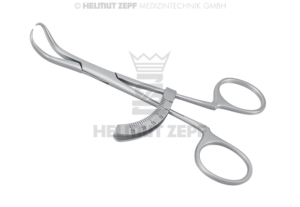 COMPAS POUR MESURE D'OS DE LA MACHOIRE 13CM, AVEC GRADUATION UNIQUEMENT POUR LA MESURE COMPARATIVE