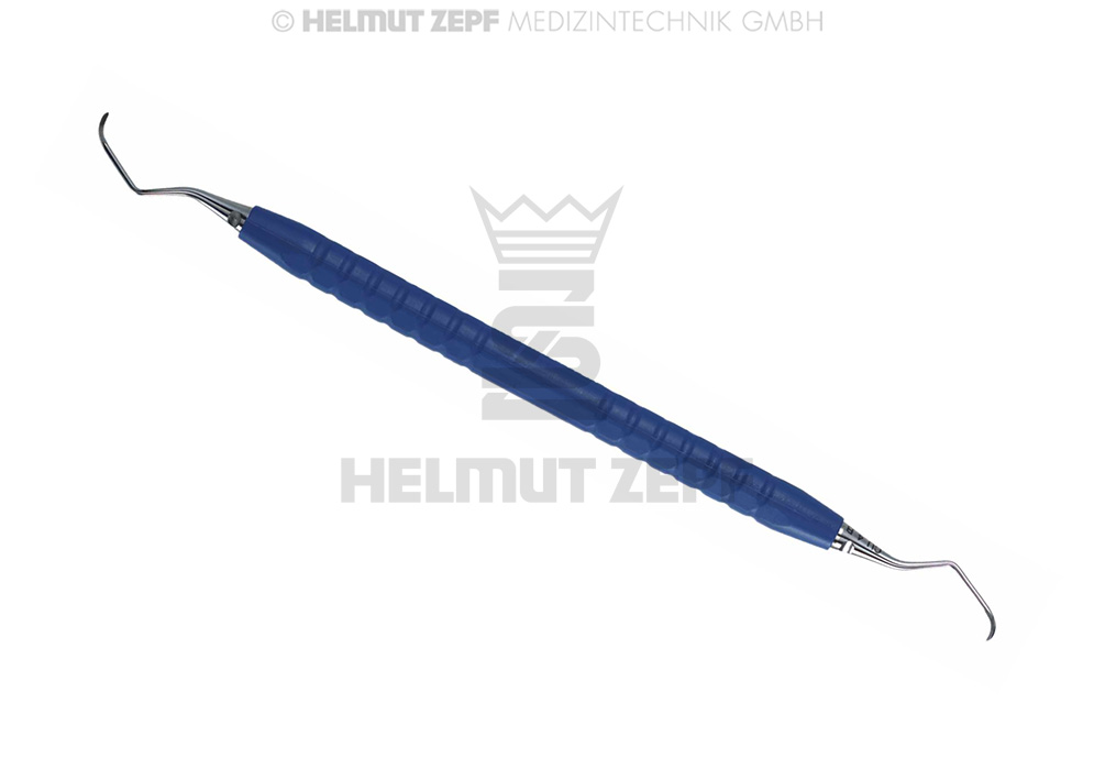 COLOR-STYLE CURETTE UNIVERSELLE COLUMBIA UNIVERSITY FIG-4R/4L, BLEUE POINTES INTERCHANGEABLES