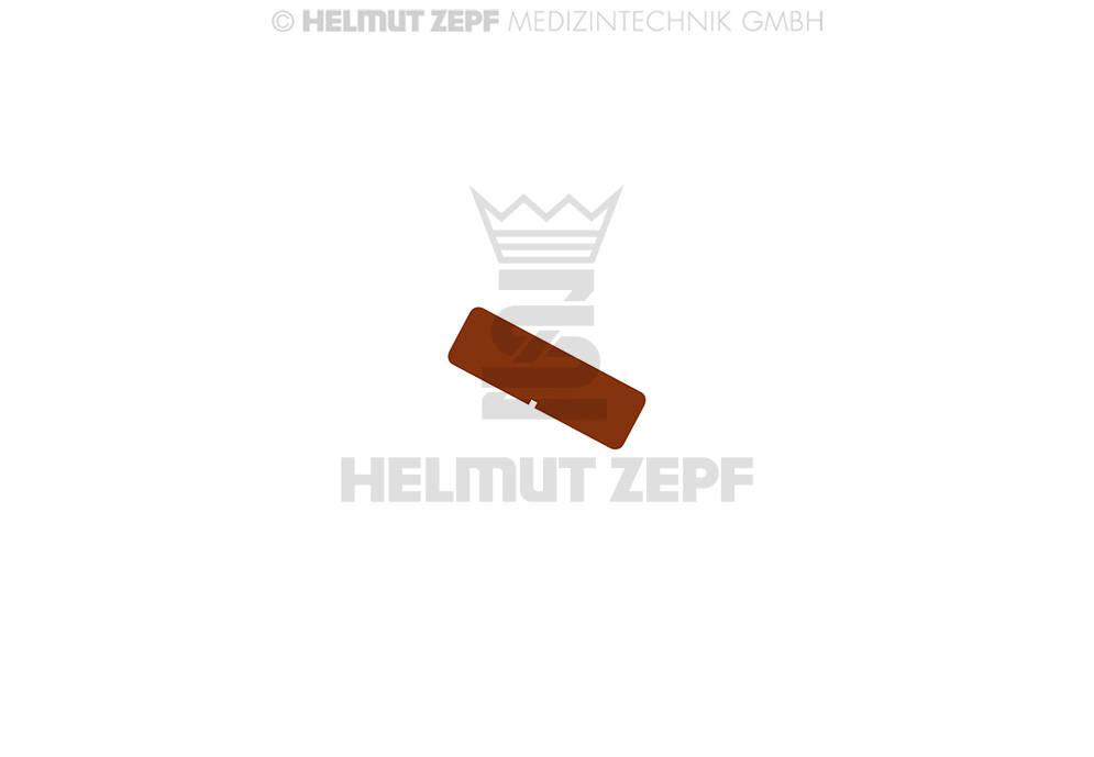 PLAQUETTE D'IDENTIFICATION POUR CONTENEUR COULEUR BRUNE, SANS MARQUAGE