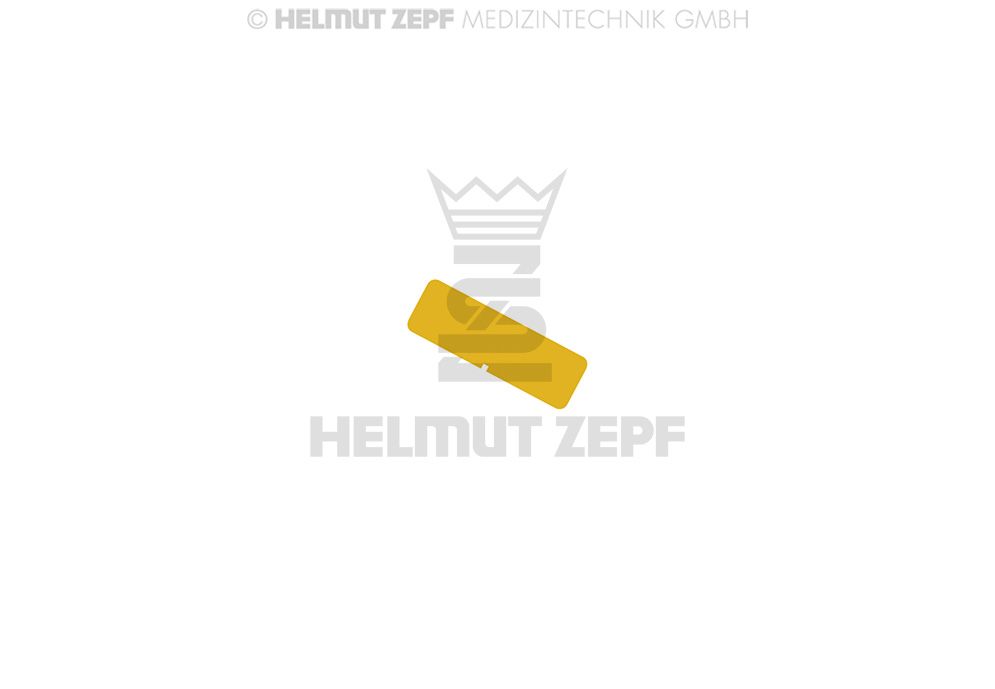 PLAQUETTE D'IDENTIFICATION POUR CONTENEUR COULEUR JAUNE, SANS MARQUAGE