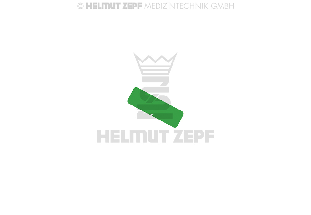 PLAQUETTE D'IDENTIFICATION POUR CONTENEUR COULEUR VERTE, SANS MARQUAGE