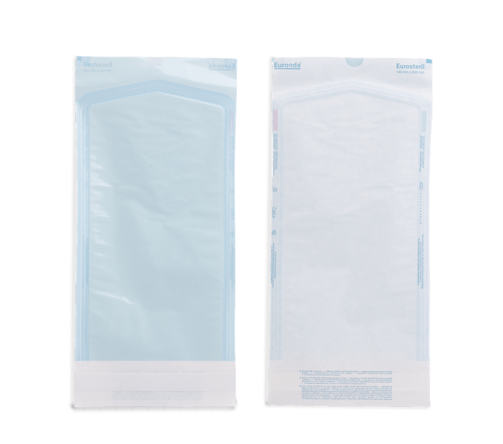 Enveloppes de stérilisation autosoudables - 14 x 26 cm (paquet de 200 pièces)