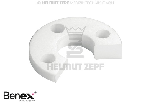 [1230016] PLAQUE À SEGMENT,  DROITE PTFE - BLANCHE 