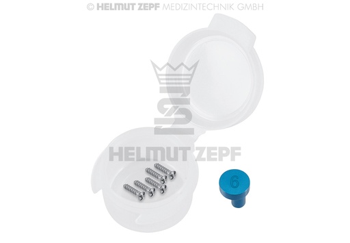 [4757506] CMS, MICRO-VIS EN TITANE, DIAM.1,5X6MM CRUCIFORME, ANODISÉE EN BLEU (UNITÉ D'EMBALLAGE 5 PIÈCES)