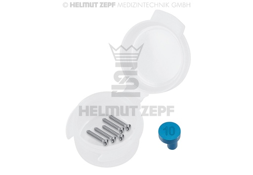 [4757510] CMS, MICRO-VIS EN TITANE, DIAM.1,5X10MM CRUCIFORME, ANODISÉE EN BLEU (UNITÉ D'EMBALLAGE 5 PIÈCES)