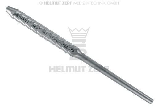 [2618006] MANCHE À UN EMBOUT, AVEC CANNELURES DIAM. 2,5MM, POUR POINTES DE SONDES ET POUR MIROIRS DENTAIRE