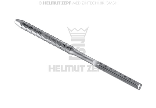 [2618007] MANCHE UNIVERSEL À UN EMBOUT, M 2,5 ZEPF DESIGN À CANNELURES, AVEC ECHELLE DE MESURE POUR L'ENDODONTIE