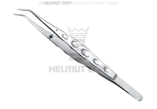 [2202503] PRÉCELLE POUR COTON AVEC PIVOT D´ARRÊT ERGONOMIQUE, 15CM, POINTE STRIÉE 