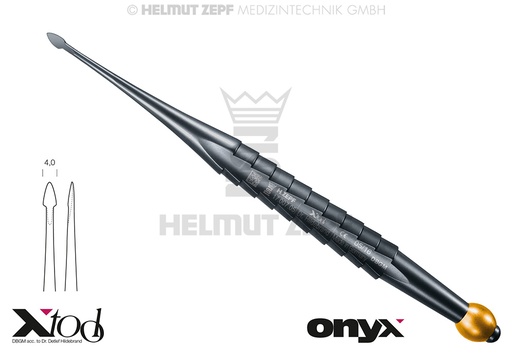 [1700705TI] X - DESMO - TOOL DROIT, BOUT DE TRAVAIL 4,0 MM AVEC BOULE EN COLEUR OR