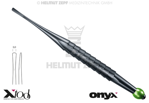 [1700706TI] X - LUXA - TOOL - 6 DROIT, BOUT DE TRAVAIL 3,0 MM AVEC BOULE VERTE