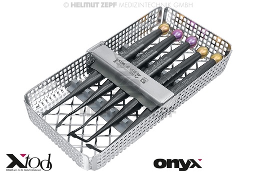 [1700775TI] X-TOOL, KIT ÉLÉVATEUR  APPROXIMAL "ONYX" COMPREND 5 ÉLÉVATEURS APPROXIMAL AVEC REVÊTM. ONYX DANS PANIER DE LAVAGE 1/3