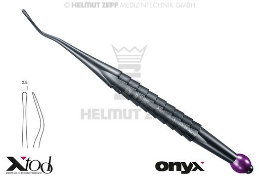 [1700801TI] ÉLÉVATEUR APPROXIMAL, FIG. 77S, À RACINES DISTALES, 2,5 MM, MANCHE ZEPF X-TOOL,