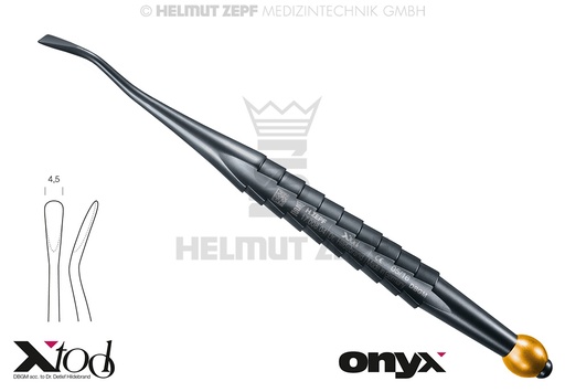 [1700804TI] ÉLÉVATEUR APPROXIMAL, FIG. 77RL, À RACINES MESIALES, 4,5 MM, MANCHE ZEPF X-TOOL,