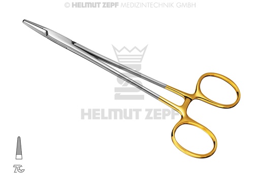 [4125215TC] PORTE-AIGUILLE, CRILE-WOOD DROITE, 15CM AVEC DES MORS EN METAL TC