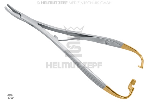 [4131117TC] PORTE-AIGUILLE MATHIEU, 17 CM AVEC MORS EN CARBURE DE TUNGSTÈNE 