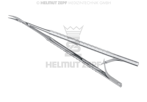 [4120117TC-K] PORTE-AIGUILLE, 17,5 CM, COURBE, D'APRÈS ZEPF/KIRSCH, TC, CREMAILLÈRE, RESSORT DOUBLE