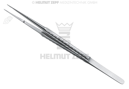 [2282017D] MICRO PINCE À DISSECTION 18 CM, ZEPF-LINE PLANE, DROITE, POINTE DIAMANTÉE