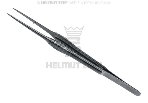 [2282017HZU] MICRO PINCE À DISSECTION AVEC MANCHE HÜRZELER / ZUHR DESIGN, 17,5 CM PLANE, DROIT, REVÊTEMENT PVD C13