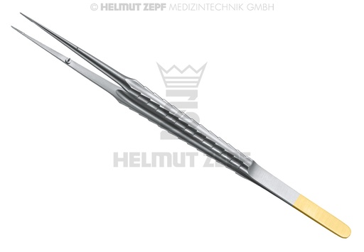 [2282017TC] MICRO PINCE ANATOMIQUE, MORS STRIÉS, DROITE, EN ACIER INOX, ZEPF-LINE, 18CM MANCHE LONG, AVEC PIVOT DE GUIDAGE,