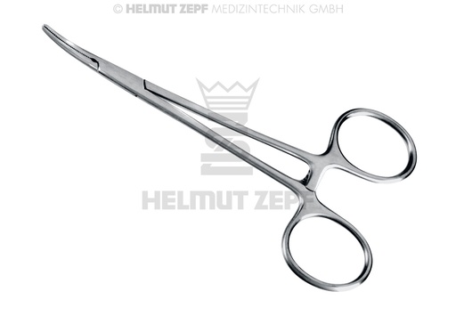 [2306312] MICRO-HALSTEAD PINCE HÉMOSTATIQUE, 12CM, COURBÉE, 1 X 2 GRIFFES 