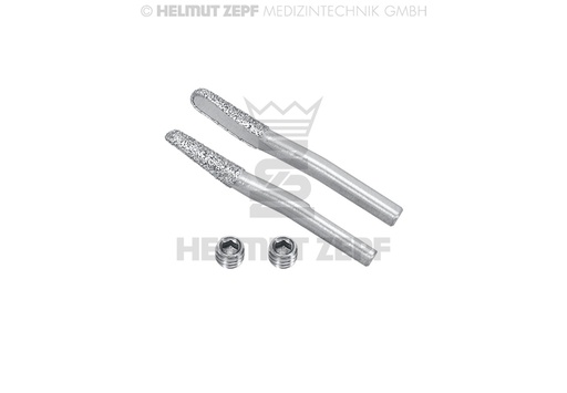 [3118512] EMBOUTS DIAMANTÉS, FIXES, 2,35 MM, POUR PINCES COURONNES-TÉLESCOPIQUE 31.185.00, 31.185.04 (PAIRE)