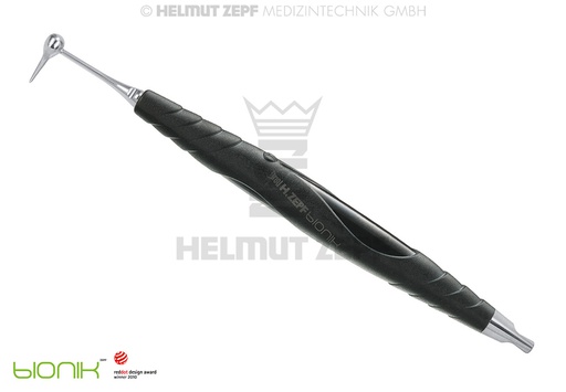 [1926510] ÉLÉVATEUR POUR PROTHÈSES DENTAIRES D'APRÈS DR. WIETZORKE DANS LE MANCHE BIONIK,  NOIR