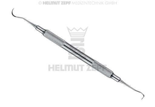 [2456533] INSTRUMENT À DÉTARTRER, DOUBLE, TOWNER/JACQUETTE, H5/33, À MANCHE CREUX 