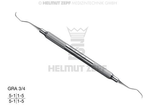 [2455103] CURETTE SPÉCIALE D'APRÈS GRACEY GRA3/4 MANCHE CREUX ET INOXYDABLE 
