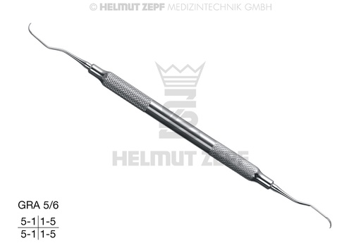 [2455105] CURETTE SPÉCIALE D'APRÈS GRACEY,GRA 5/6 MANCHE CREUX ET INOXYDABLE 