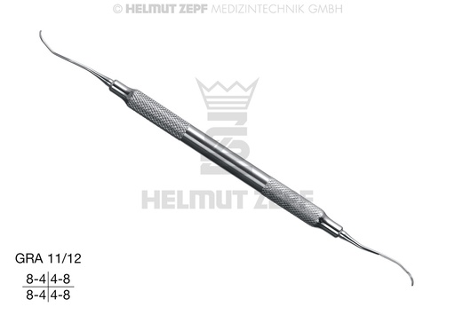 [2455111] CURETTE SPÉCIALE D'APRÈS GRACEY, GRA 11/12, MANCHE CREUX ET INOXYDABLE 