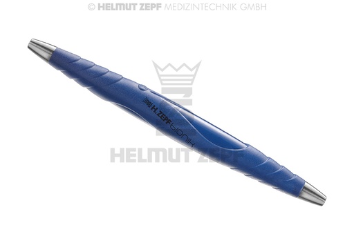 [2619417] ZEPF-BIONIK MANCHE UNIVERSEL, PEEK, POUR INSERTS ÉCHANGEABLES M2,5X0,5 À DEUX BOUTS, BLEU DE COBALT