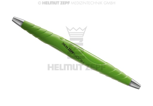 [2619418] ZEPF-BIONIK MANCHE UNIVERSEL, PEEK, POUR INSERTS ÉCHANGEABLES M2,5X0,5 À DEUX BOUTS, VERT-JAUNE