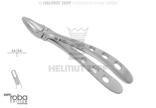 [1068507] DAVIER, FORME ANGL., FIG. 7 POUR ENFANTS, DESIGN ROBA 