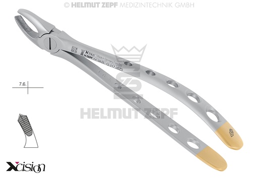 [1201700ZD] EXTRACTING FORCEPS, ENGL. PATTERN,FIG.17 FOR UPPER RIGHT MOLARS ZEPF-XCISION-LINE®